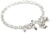 Juicy Couture Bows For A Starlet Silver Pave Bow Wish Bracelet