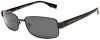 BOSS by Hugo Boss Men's 0321 Polarized Sunglasses,Black Frame/Grey Lens,One Size