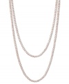 100 inches of pure sophistication. This delightful endless necklace features a shimmering row of light pink cultured freshwater pearls (7-8 mm). Approximate length: 100 inches.