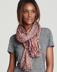 Missoni ties up its signature style in this wear-forever wave scarf. Missoni ties up its signature style in this wear-forever wave scarf.