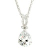 A Touch of Vintage - Elegant Classic Dangle Pendant with White CZ & Pavé