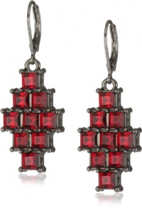 Kenneth Cole New York Modern Garnet Faceted Square Bead Drop Earrings Kenneth Cole New York Modern Garnet Faceted Square Bead Drop Earrings