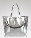 The all-day everyday bag: this Pour La Victoire tote is just about the easiest way to update the essentials, crafted of metallic leather - so simple it shines.