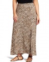 Karen Kane Women's Plus-Size Leopard Print Maxi Skirt