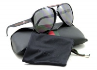 GUCCI SUNGLASSES AVIATOR UNISEX SHINY BLACK GG1627/S D28 GUCCI SUNGLASSES AVIATOR UNISEX SHINY BLACK GG1627/S D28