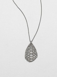 EXCLUSIVELY AT SAKS.COM From the Serpentine Collection. An exotic yet minimalist style featuring a open, snakeskin-inspired pendant accented with sparkling white sapphires on a link chain. Black rhodium-plated sterling silverWhite sapphiresLength, about 16-18 adjustablePendant size, about 1.5Lobster clasp closureImported EXCLUSIVELY AT SAKS.COM From the Serpentine Collection. An exotic yet minimalist style featuring a open, snakeskin-inspired pendant accented with sparkling white sapphires on a link chain. Black rhodium-plated sterling silverWhite sapphiresLength, about 16-18 adjustablePendant size, about 1.5Lobster clasp closureImported