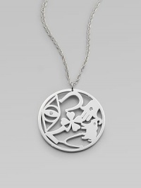A charming, sterling silver pendant of lucky symbols with diamond accents on a link chain. Sterling silverDiamonds, 0.6 tcwLength, about 16 to 25 adjustablePendant size, about 1½Lobster clasp closureMade in USA A charming, sterling silver pendant of lucky symbols with diamond accents on a link chain. Sterling silverDiamonds, 0.6 tcwLength, about 16 to 25 adjustablePendant size, about 1½Lobster clasp closureMade in USA