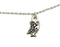 Lucky Feather Enchantments Tiny Owl Inspirational Necklace Matte Silver Finish Lucky Feather Enchantments Tiny Owl Inspirational Necklace Matte Silver Finish