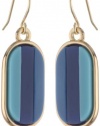 Kenneth Cole New York Modern Monaco Blue Oval Drop Earrings