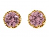 Juicy Couture Pink Crystal Princess Stud Earrings