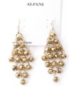Alfani Gold Tone Metallic Coated Glass Chandelier Fashion Dangle Earrings