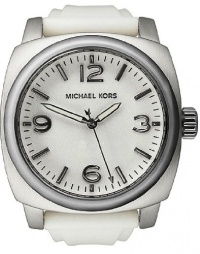 Michael Kors Rubber White Strap And Dial Men's Watch #MK7050 Michael Kors Rubber White Strap And Dial Men's Watch #MK7050
