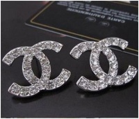 Angel Stars Silver Plated Australian Crystals Double CC C Stud Earrings - HOT - Angel Stars Silver Plated Australian Crystals Double CC C Stud Earrings - HOT -