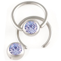 16g 16 gauge (1.2mm), 3/8 Inch 10mm long - 316L Surgical Stainless Steel eyebrow tragus lip bars ear rings earring closure ring bcr captive bead bar Swarovski Crystal 6mm ball Light Sapphire - Pierced Body Piercing Jewelry Jewellery - Set of 2 ALZK 16g 16 gauge (1.2mm), 3/8 Inch 10mm long - 316L Surgical Stainless Steel eyebrow tragus lip bars ear rings earring closure ring bcr captive bead bar Swarovski Crystal 6mm ball Light Sapphire - Pierced Body Piercing Jewelry Jewellery - Set of 2 ALZK
