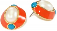 Carolee Brighten Up Gold-Tone Turquoise-Color Color Oval Cab Earrings Carolee Brighten Up Gold-Tone Turquoise-Color Color Oval Cab Earrings