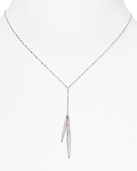 Crislu Platinum Double Quilly Necklace, 16 Crislu Platinum Double Quilly Necklace, 16