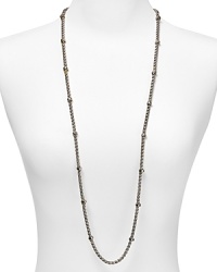 Finish off every look with this elegant rounded chain necklace crafted in shiny silver tone and finished with delicate stations. From Lauren Ralph Lauren. Finish off every look with this elegant rounded chain necklace crafted in shiny silver tone and finished with delicate stations. From Lauren Ralph Lauren.