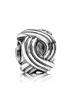 Swirling gusts of sterling silver suggest the changing of the seasons. Charm by PANDORA.