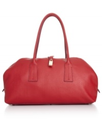 Fashionable and functional with a go-anywhere attitude, this Furla design combines beautifully textured Saffiano leather with gleaming custom hardware, for a look that's altogether irresistible. Fashionable and functional with a go-anywhere attitude, this Furla design combines beautifully textured Saffiano leather with gleaming custom hardware, for a look that's altogether irresistible.