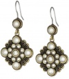 Lucky Brand Citrine Flower Drop Earrings