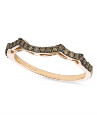 For each loving year, add a layer of sparkle. This stackable wedding band by Le Vian dazzles with round-cut chocolate diamonds (1/4 ct. t.w.) in 14k rose gold. Size 7. For each loving year, add a layer of sparkle. This stackable wedding band by Le Vian dazzles with round-cut chocolate diamonds (1/4 ct. t.w.) in 14k rose gold. Size 7.