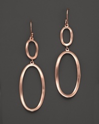 Organic and bold, these rose gold link earrings shine with your every move. By Ippolita. Organic and bold, these rose gold link earrings shine with your every move. By Ippolita.