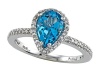 Genuine Blue Topaz Ring by Effy Collection® LIFETIME WARRANTY