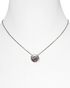 Introduce natural wonder into your jewel box. Inspired by the phases of the moon, Elizabeth and James' striking multi-stone pendant is a stellar finish.