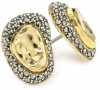 Judith Jack Gold Reef Gold-Plated Sterling Silver Marcasite Pave Button Earrings