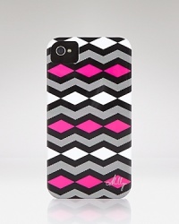Add some uptown glamour to your gadget with Milly's zig-zag iPhone case. It's a perfect way to prep for your next call. Add some uptown glamour to your gadget with Milly's zig-zag iPhone case. It's a perfect way to prep for your next call.
