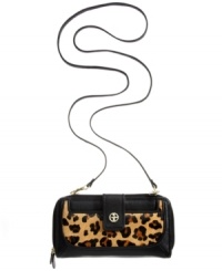 Add exotic appeal to your accessories wardrobe with this leather wallet from Giani Bernini. The exterior is outfitted in leopard print haircalf trim, golden hardware and signature accents, while the thoughtful interior features plenty of pockets and compartments for your everyday essentials. Add exotic appeal to your accessories wardrobe with this leather wallet from Giani Bernini. The exterior is outfitted in leopard print haircalf trim, golden hardware and signature accents, while the thoughtful interior features plenty of pockets and compartments for your everyday essentials.