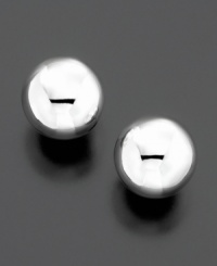 Versatile style on which you can always rely. These sterling silver ball stud earrings by Giani Bernini measure approximately 10 mm. Versatile style on which you can always rely. These sterling silver ball stud earrings by Giani Bernini measure approximately 10 mm.