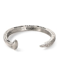 A little his, a little hipster: This Giles & Brother cuff works an ahead of the curve industrial vibe. It might go coolly unnoticed - but isn't that the point? A little his, a little hipster: This Giles & Brother cuff works an ahead of the curve industrial vibe. It might go coolly unnoticed - but isn't that the point?