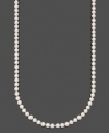 Layer your neckline in sophistication. Belle de Mer necklace features AA Akoya cultured pearls (7-7-1/2 mm) set in 14k gold. Approximate length: 30 inches.