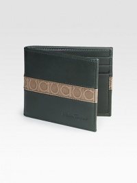 Traditional Italian calfskin leather is handsomely crafted with signature logo detail.Six credit card slots4W x 3¼HMade in Italy Traditional Italian calfskin leather is handsomely crafted with signature logo detail.Six credit card slots4W x 3¼HMade in Italy
