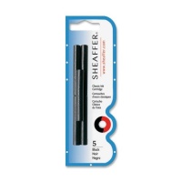 Sheaffer(R) Pen Refills, Ink Cartridges, Jet Black, Pack Of 5 Sheaffer(R) Pen Refills, Ink Cartridges, Jet Black, Pack Of 5