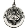 Sterling Silver Round San Juan/Los Lagos Pendant Medal Sterling Silver Round San Juan/Los Lagos Pen