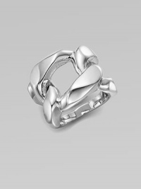 A statement piece with a chunky chain link design. BrassWidth, about ¾Imported A statement piece with a chunky chain link design. BrassWidth, about ¾Imported