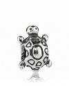PANDORA's slow and steady turtle charm is lovely in sterling silver.
