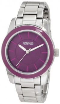 Kenneth Cole REACTION Women's RK6010 HOLIDAY-Box Set Analog Purple Enamel Bezel Watch