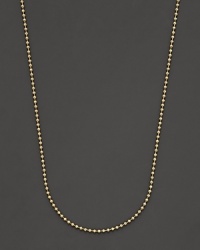 Wear your favorite pendants with this 18K yellow gold ball chain from Temple St. Clair. Wear your favorite pendants with this 18K yellow gold ball chain from Temple St. Clair.