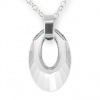 Ashley Arthur Crystal Vue .925 Silver 20mm White Helios Pendant Polished Bale Made with Swarovski El