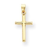 14k Polished Cross Pendant - Measures 17x11mm - JewelryWeb 14k Polished Cross Pendant - Measures 17x11mm - JewelryWeb