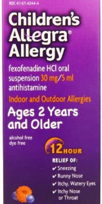 Allegra Childrens 12 Hour Allergy Relief, 4-Ounce Allegra Childrens 12 Hour Allergy Relief, 4-Ounce