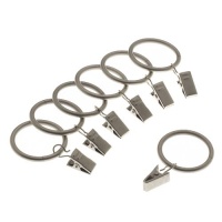 Levolor Classic Clip Rings, Set of 7, Satin Nickel, Use With Rods Up To 1-Inch Diameter Levolor Classic Clip Rings, Set of 7, Satin Nickel, Use With Rods Up To 1-Inch Diameter