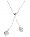 Eclectic elegance. Giani Bernini's Y-shaped necklace, set in sterling silver, features two beautiful sparkle beads in different directions for a fashion-forward touch. Approximate length: 16 inches. Approximate drop: 1-3/4 inches.