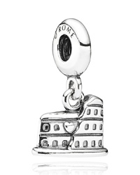 Rome's Colosseum takes on a somewhat smaller stature in this gleaming sterling silver charm from PANDORA. Rome's Colosseum takes on a somewhat smaller stature in this gleaming sterling silver charm from PANDORA.