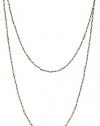 Mizuki 14k Wrapped Silver Chain Mix Bead Necklace, 37