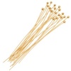 Gold Plated 2mm Ball Head Pins 21 Gauge 1.5 Inch (x20)