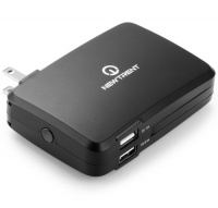 New Trent Chargepak NT600C 6000mAh External Battery Pack with Triple Port Output and Built-in AC Wall Charger for the iPad with Retina Display (4th Gen.), the New iPad (3rd Gen.), iPad 2, iPhone 5 4S 4 3GS 3G, iPod Touch (all generations), Android (Samsun New Trent Chargepak NT600C 6000mAh External Battery Pack with Triple Port Output and Built-in AC Wall Charger for the iPad with Retina Display (4th Gen.), the New iPad (3rd Gen.), iPad 2, iPhone 5 4S 4 3GS 3G, iPod Touch (all generations), Android (Samsun
